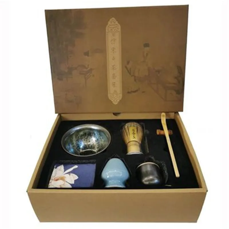 

Estick Grade A China supplier matcha tea whisk set for ceremony, Natural