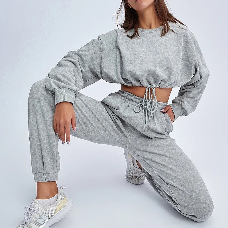 

Womens tracksuits 2 piece set wholesale long sleeve workout sport tracksuits