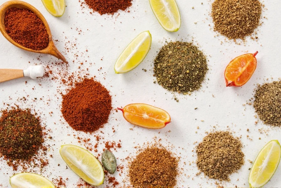 Spice Jars Containing Blackened Seasoning