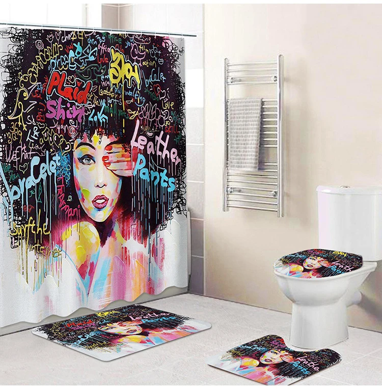 african girl bath rugs