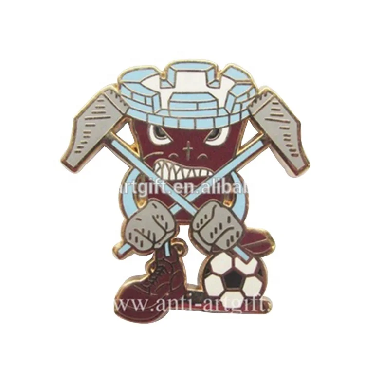 

Custom design high quality Sky Blue England Football Club hard enamel zinc alloy lapel Pin, Custom color