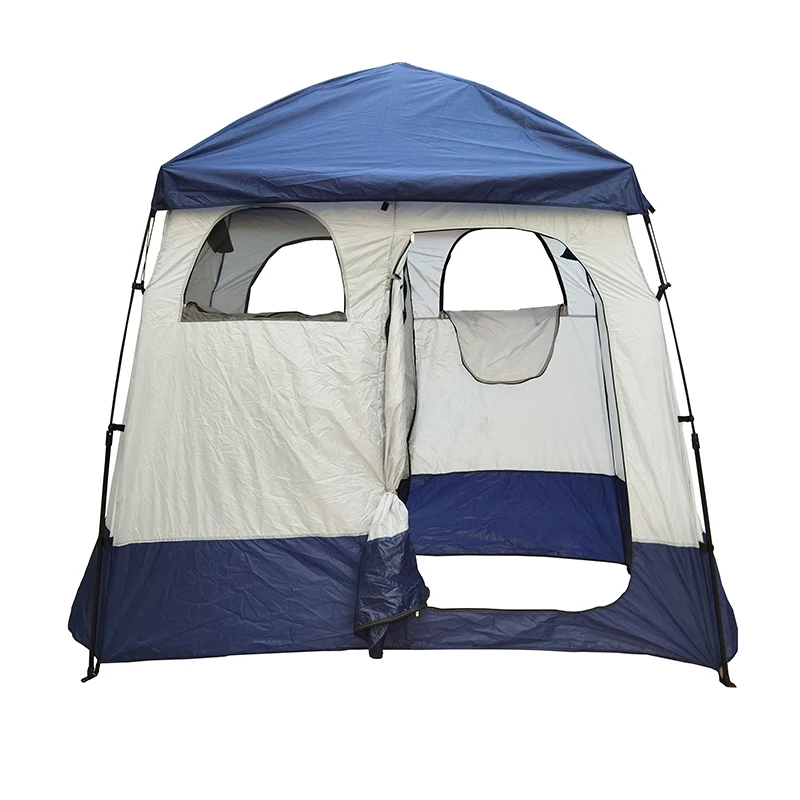 

Outdoor Travel Portable Pop Up Double Spacious Dressing Changing Room Shower Privacy Tent, Blue