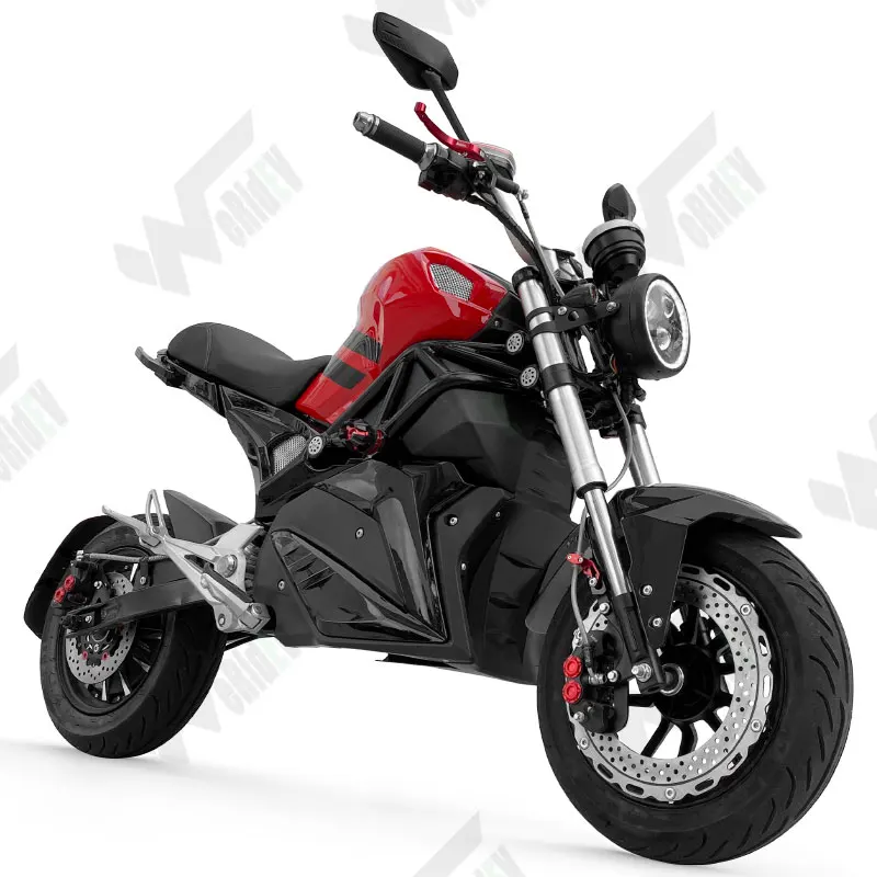 

3000W Electric Motorcycles Scooters with CNC Handle Bar for Sale