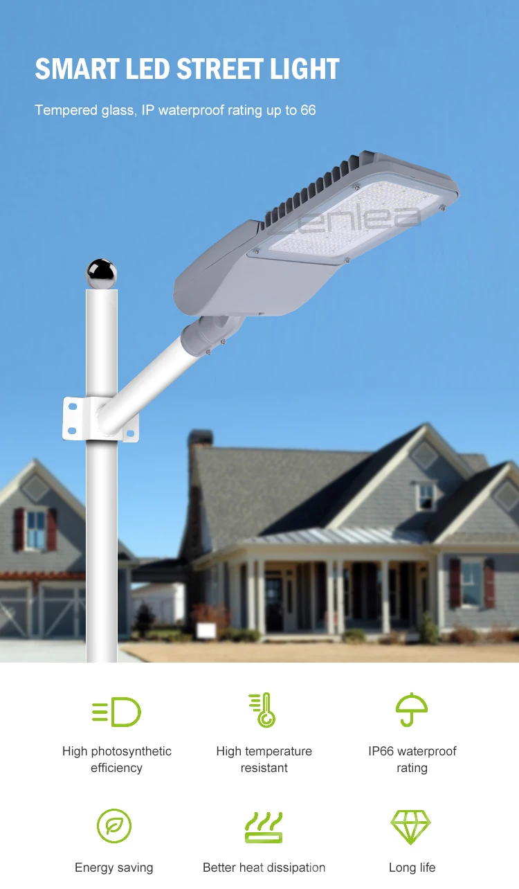 High quality Outdoor Waterproof Ip66 Smd Aluminum Intelligent Project Lamp 150 240 300 watt led street light