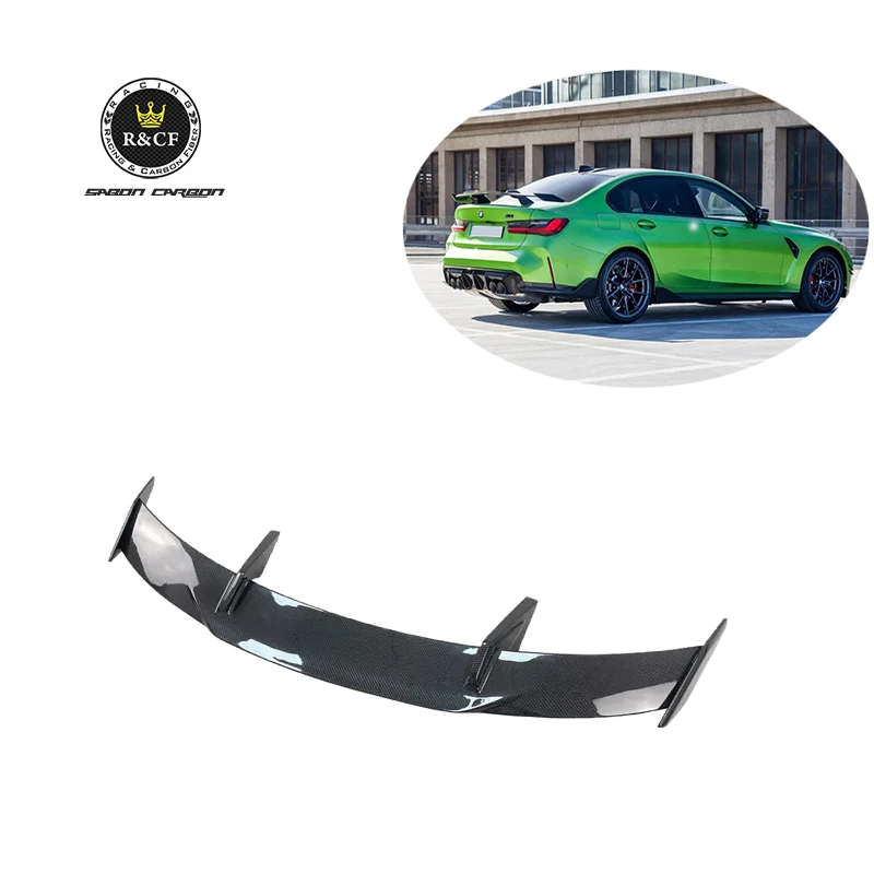 

2021+ G82 M4 MP style Carbon Fiber Rear Trunk Spoiler High Wing Racing Spoiler For BMW G8X M3 M4 G20 G22 F90