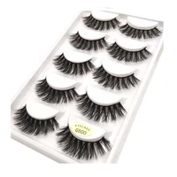 

Wholesale G800 Faux Mink Eyelash 5pair 3 pair pack Soft Silk lashes natural false eyelashes