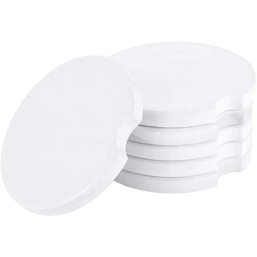 

TCM-A007 sublimation ceramic blank coaster set nordic sublimation coaster, White