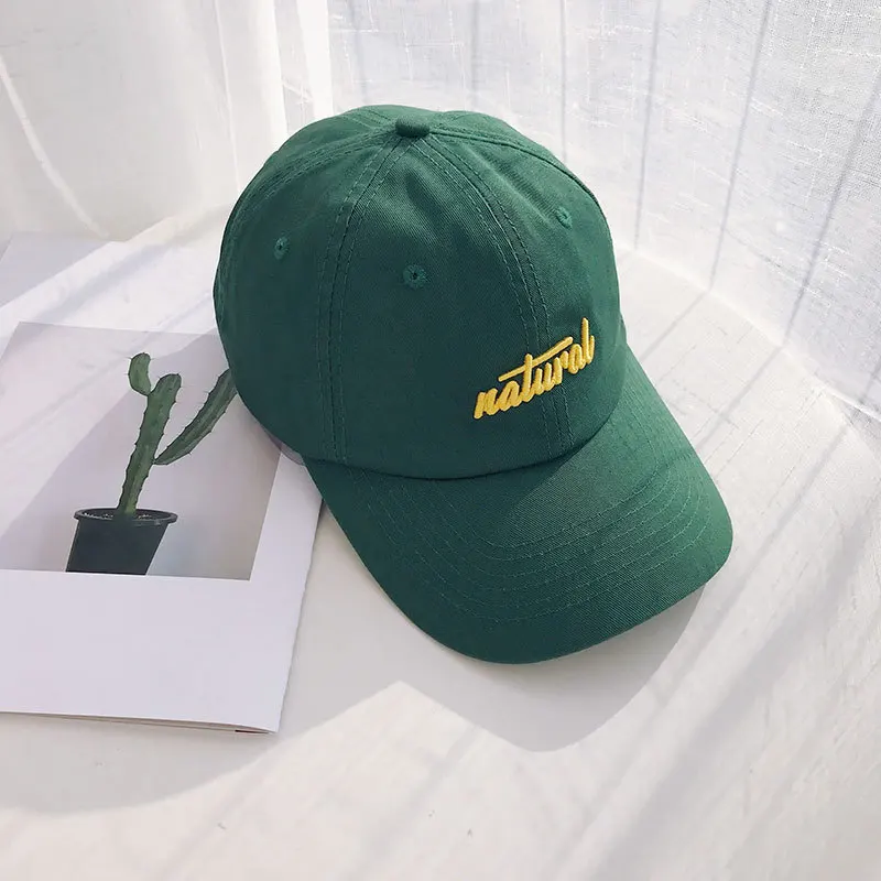 Cotton Baseball Hat Unstructured Dad Caps with Metal Buckle Cheap Custom Best Quality Green Customized Baseball Cap 6-panel Hat