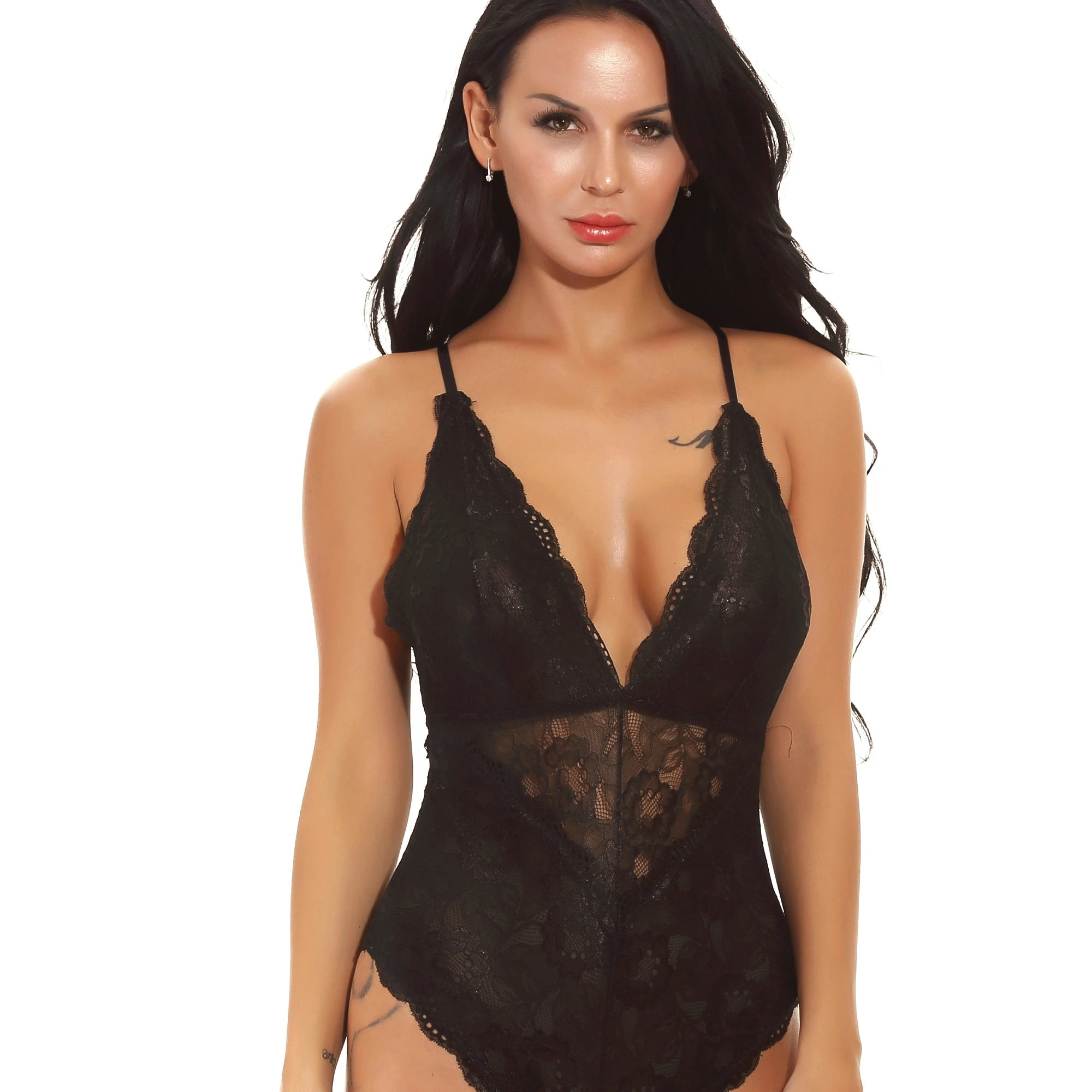 

Wholesale Lingerie Bodysuit Underwear Ladies Lace Hot Women Sexy Lingerie