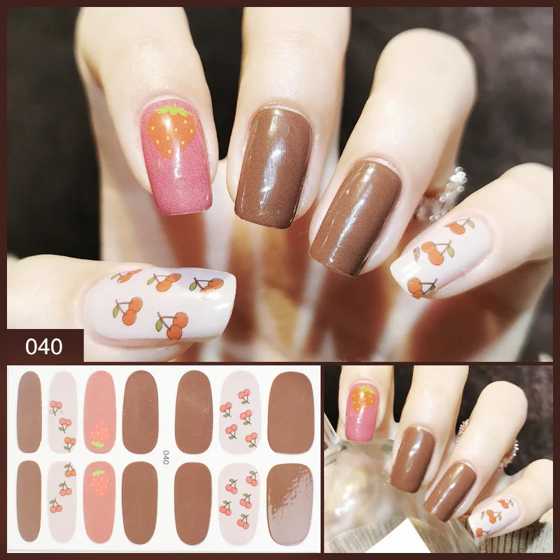 

ZY0346B Wholesale Price Nail accessory False beauty Nails strips Jelly nail Stickers, Multiple colour