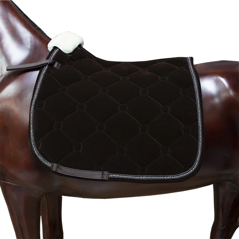 

Custom Horse Saddle Pads Velvet Saddle Mat Equine Equestrian Products Luxurious Pads For Horsing Riding, At your request