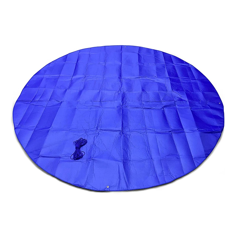 

15Ft Custom Round Inflatable Above Ground Solar Pool Cover Swimming Pool Cover Water Swimming Pool Protector, Blue