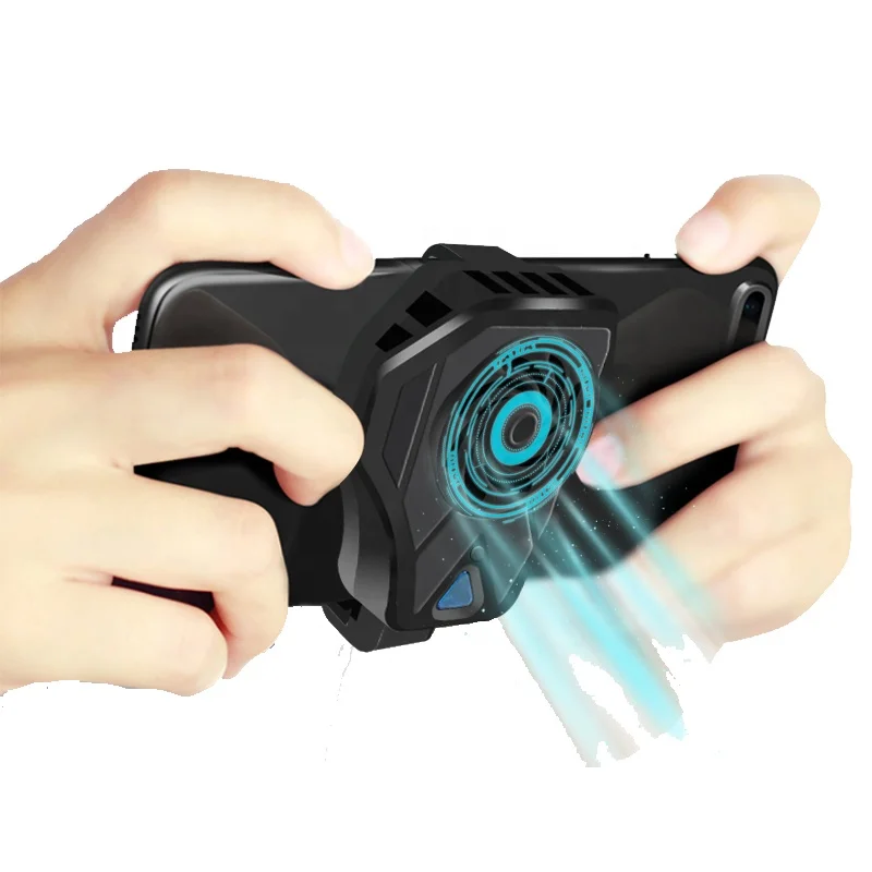

Factory OME Logo 2 in 1 Portable Fast Cooling Fan Semiconductor Heatsink Mobile Phone Radiator, Black