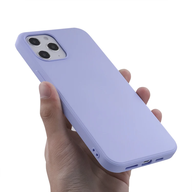 

2020 Hot Selling for iPhone12 liquid silicone case TPU shockproof big camera hole case for iPhone 12 min/ 12 pro/12 pro max