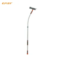 

EAST Glass Curved Telescopic Cleaning Tool Professional Window Squeegee Cleaner, Elastic Joint Microfiber Brush