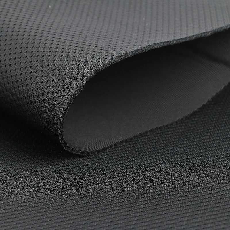 
black 3d air sandwich three layers mesh fabric 