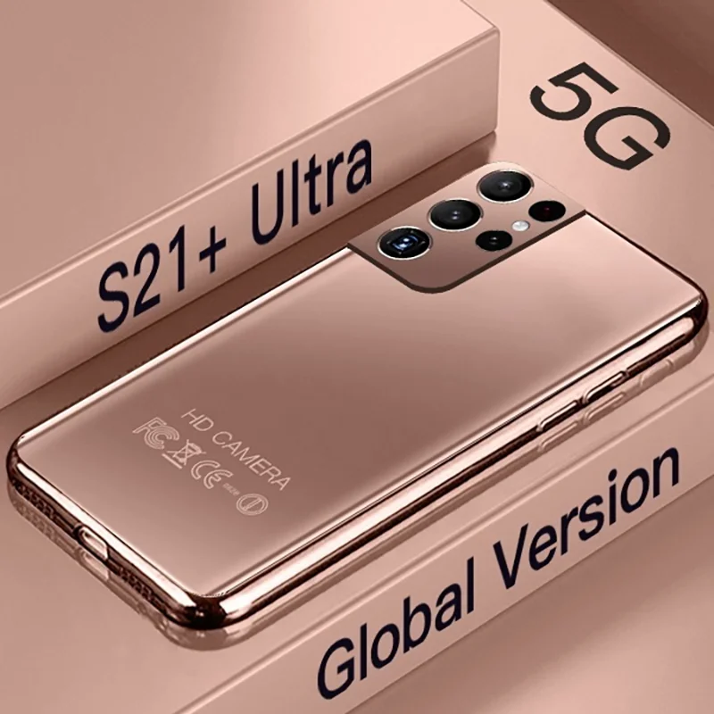 

New Arrival S21 Utra 7.3inch 12+512GB Large Memory Dual SIM Card Smartphones 24MP + 48MP HD Camera Fingerprint Unlock cellphone