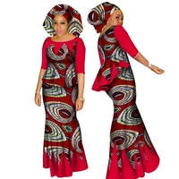 

High Quality African Women skirt Set Dashiki Cotton Crop Top and Skirt Set+Head Scarf Good Sewing sets for sale