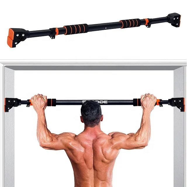 

Wellshow Sport Fitness Doorway Frame No Screw Pull Chin Up Bar Door Home Upper Exercise With Safety Locking, Yellow,green,customized
