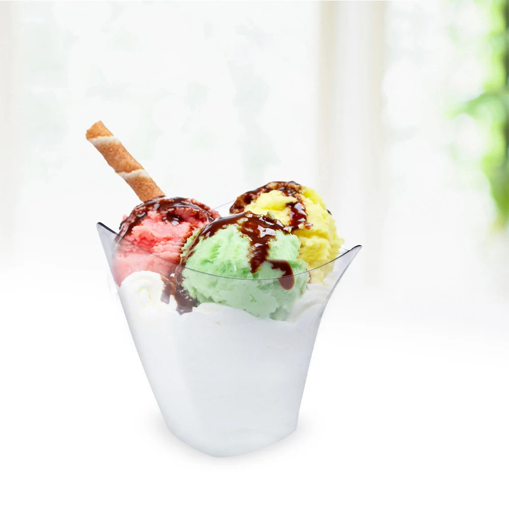 

Special shape 186ml wholesale food grade high quality mouse disposable dessert cups large size, Clear or other