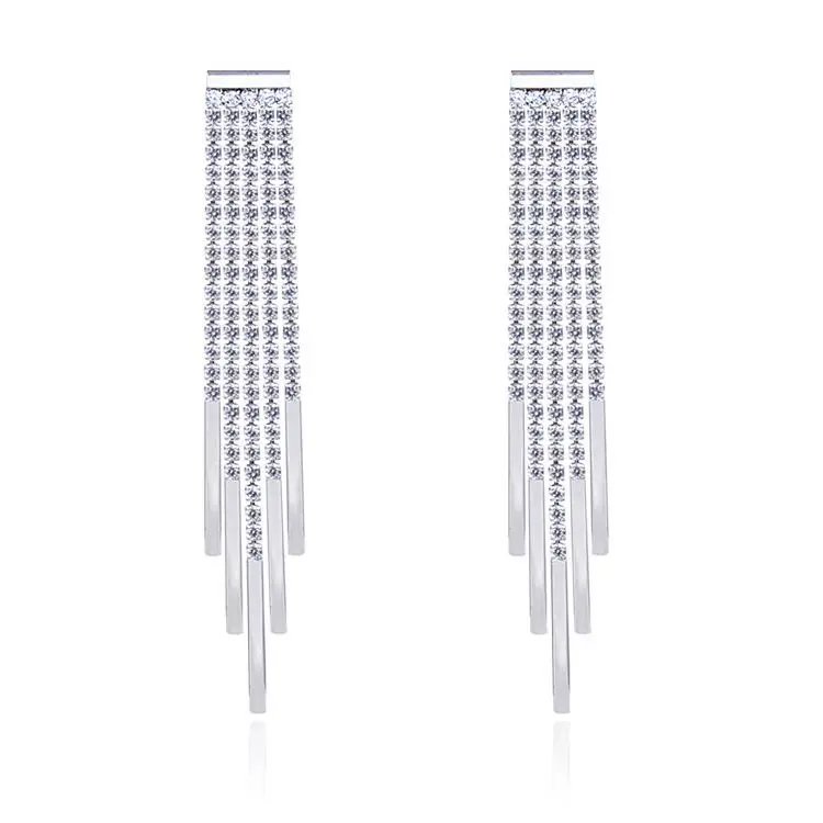 

EarringBaroque Tassels Lollipop Novelty Cz Stud Crochet Earings Teardrop Braided Card For Handmade Earrings, As photo