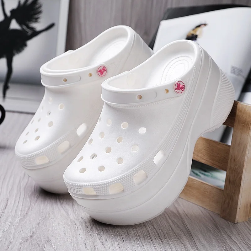 

Custom New Arrival Design Clog Sandal Eva High Thick Sole Heel Women Garden Platform Clogs Shoes, Customized color