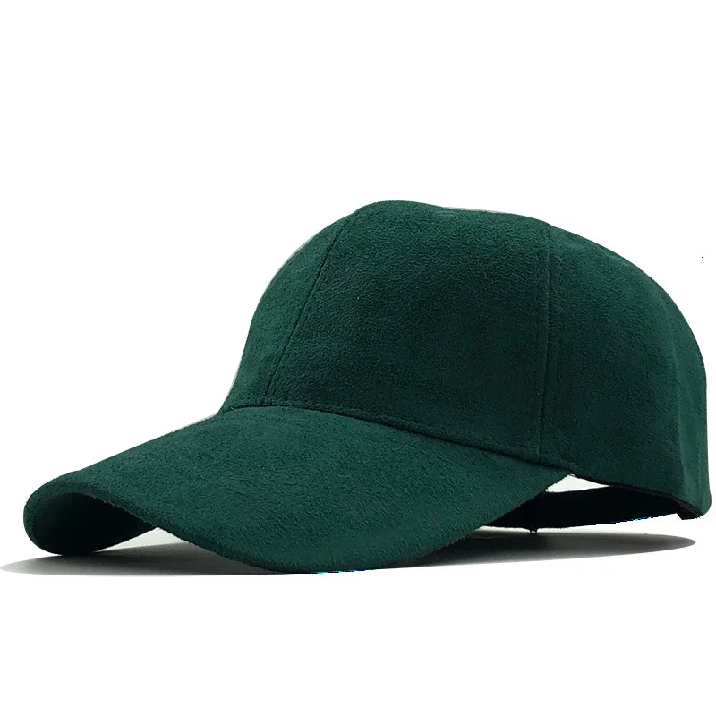 

6 panels curved brim green sports caps hats adjustable size baseball caps