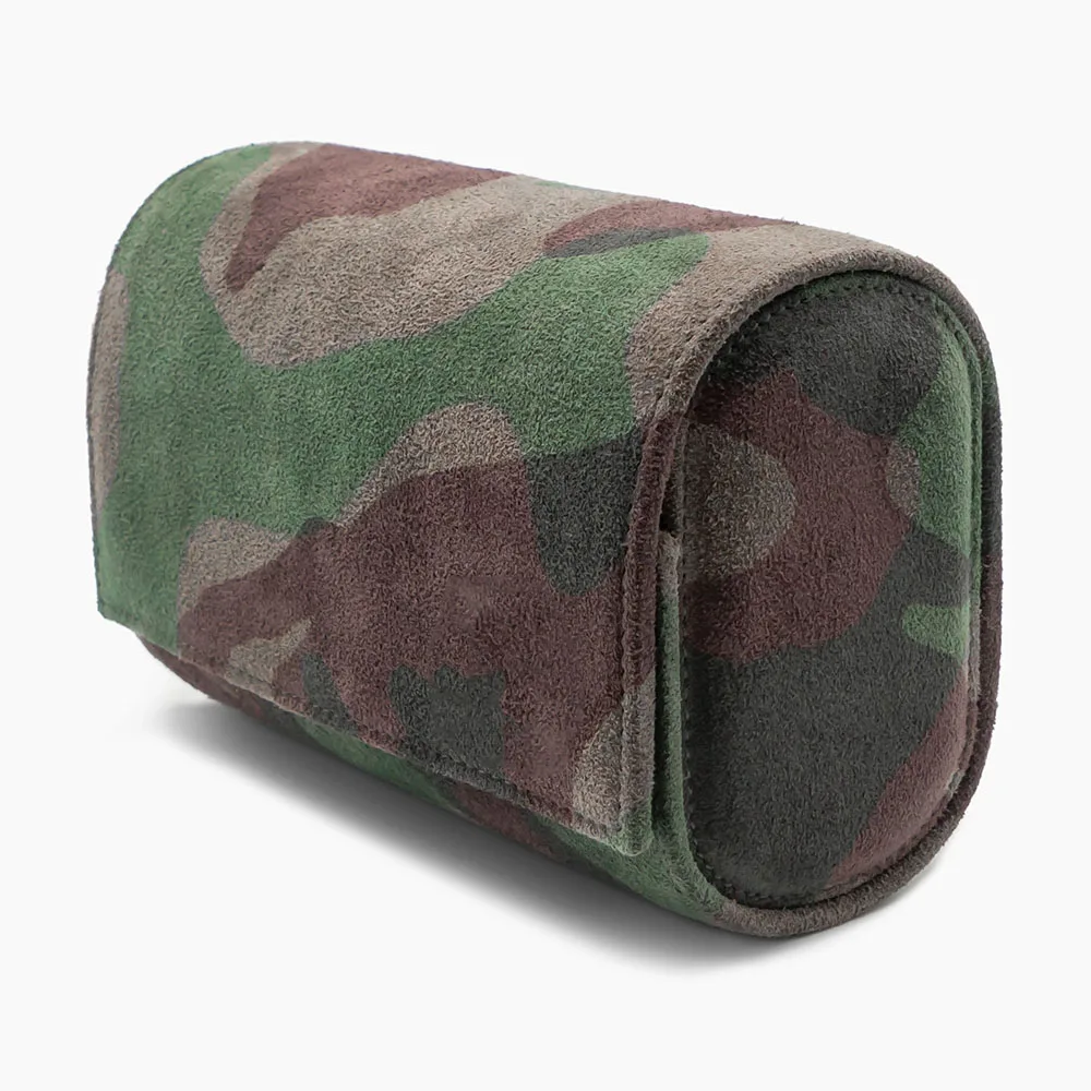 

Wholesale Personalized Camouflage Color 2 Watches Storage Roll Up Watch Gift Wristwatch Boxes, Customized color