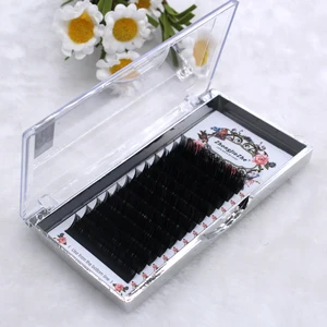 Handmade Lashes Korean PBT Fiber 0.03 0.05 0.07 0.1 0.12 0.15 0.2 0.25 matte black Eyelash Extensions 2