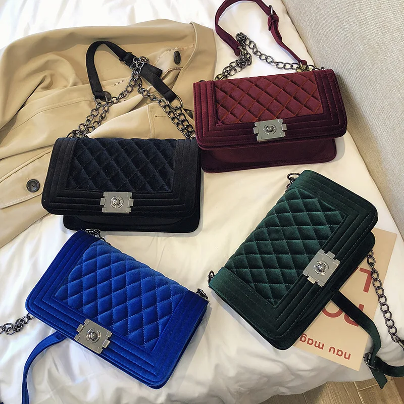 

2020 New custom designer winter velvet luxury fashion girls jelly private label multi color purses handbags women hand bags bag