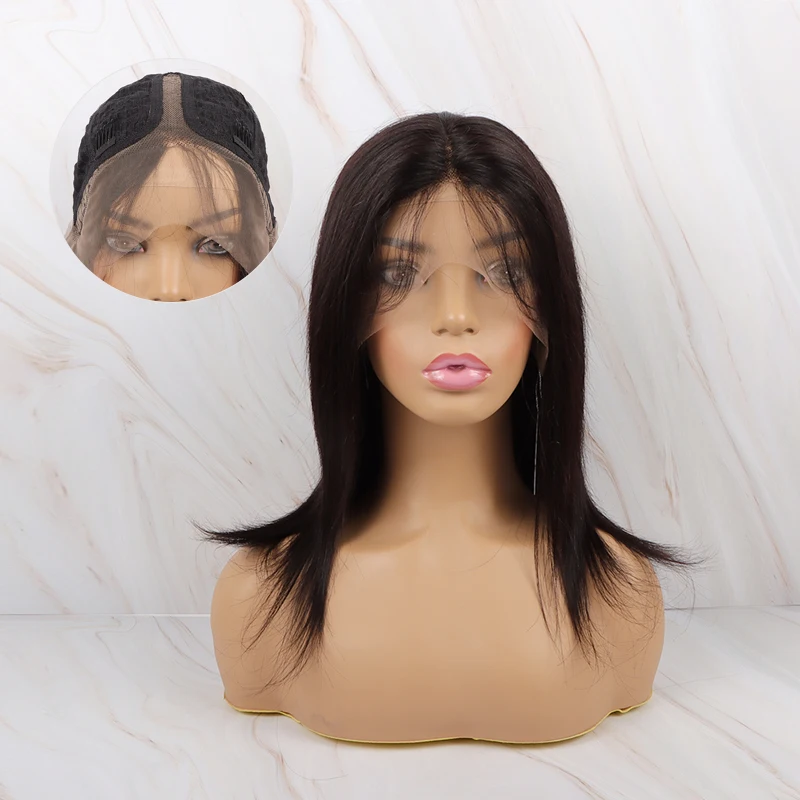 

High Quality Human Hair T Part Lace Front Wig Pre Plucked Deep Frontal Wig 130 150 180 Density Hot Selling Discount Price