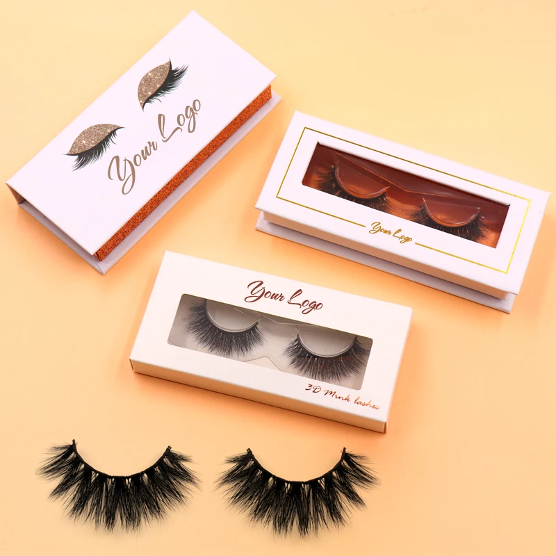 

Create own brand private label boxes wholesale thick dramatic 3d 5d 25mm fluffy natural mink eyelashes vendor