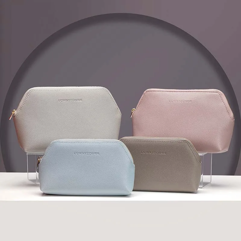 

Rownyeon New Arrival Custom 3 Pcs Bag Set Women Make Up Cosmetic Bag Set Of 3, Grey,pink,blue