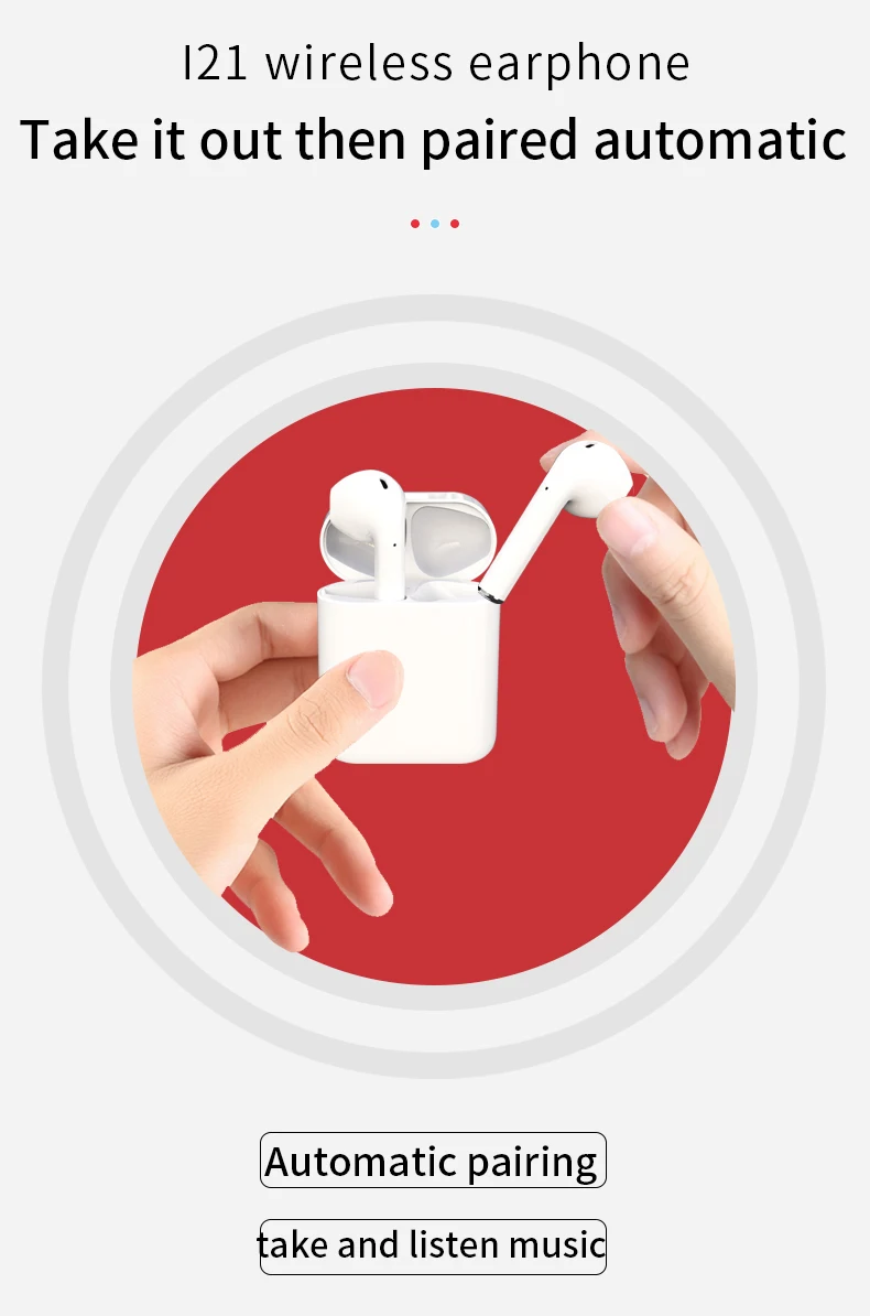 Portable TWS Wireless Bluetooths 5.0 Headset i21 i22 i28 OEM manufacture Earphones Headphones True Wireless Earbuds - ANKUX.COM