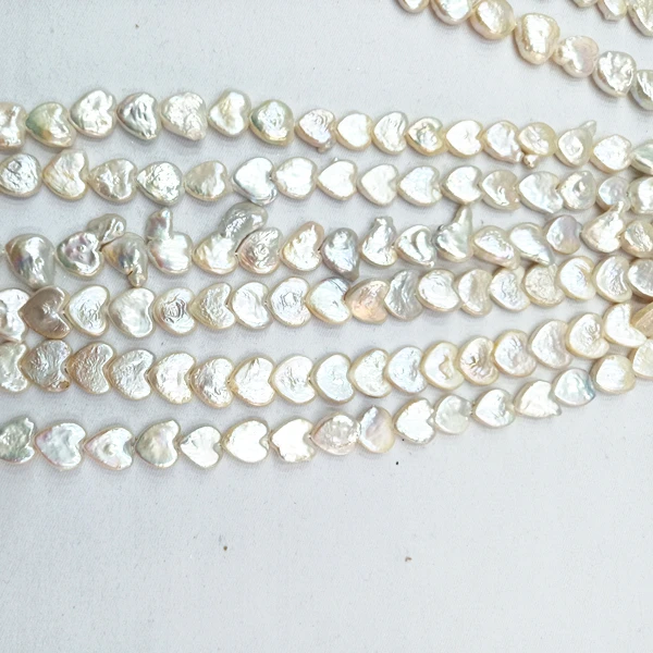 
11-12mm Natural Freshwater Pearl Heart Shaped Pearls Wholesale Heart Baroque Pearl 