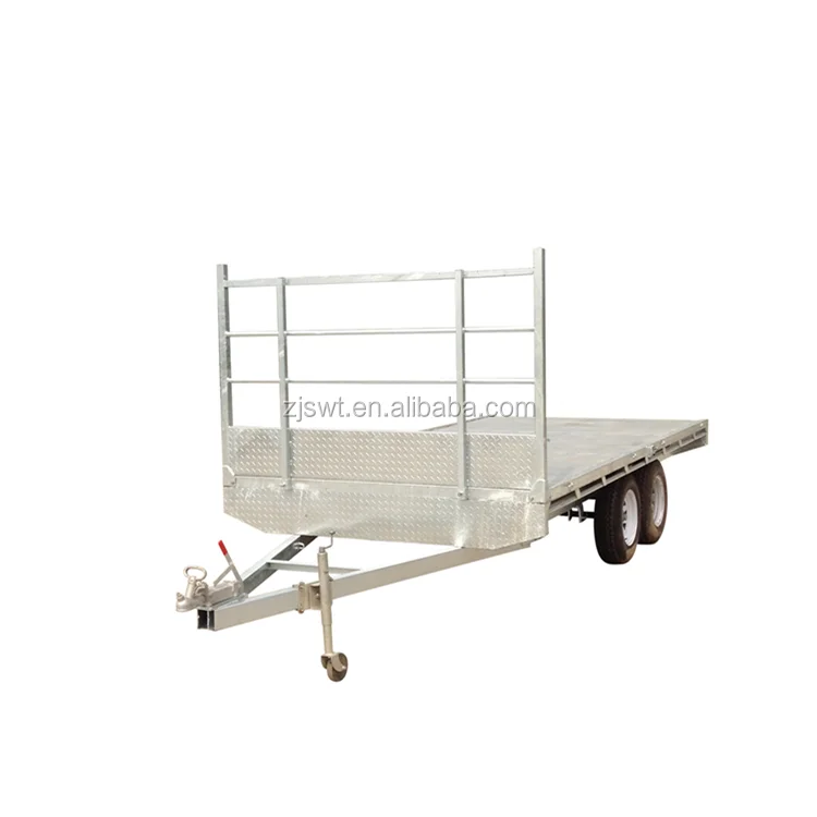 10X7  FLAT TOP/FLATBED/FLAT DECK/TABLE TOP TRAILER, HEADBOARD, ATM 3T