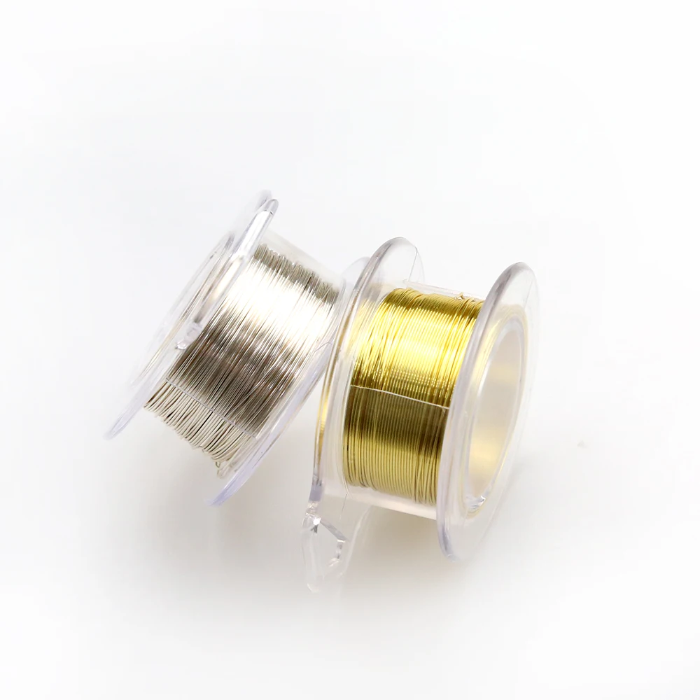 

22G Craft Copper wire Plated For Necklace Jewelry Beading Wire, 14k gold