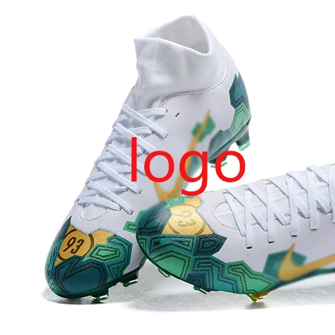 

Mercurial Superfly VII Club High quality comfortable breathable high top football shoes, White