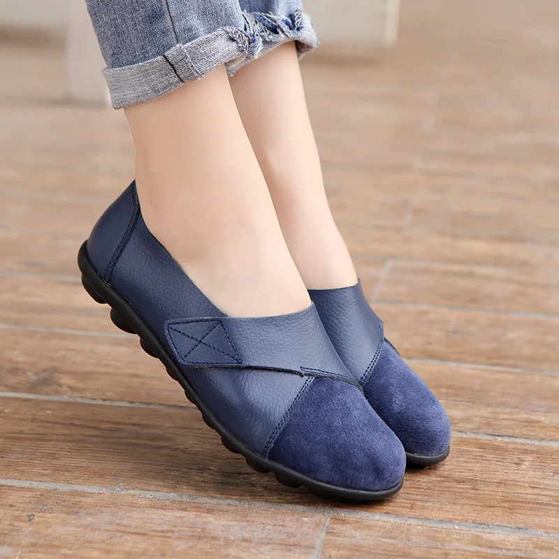 

2022 Casual Fashionable Women Shoes Lady Flat Sole Shoes For leather flat sandals