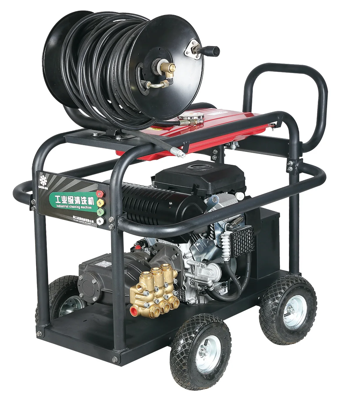 
OEM 350bar 3600rpm 22HP gasoline diesel powered ultra high pressure car washer sewage pipe dredge cleaner machine with gun hose 