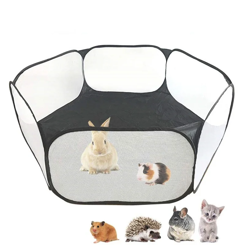 

Portable Rabbit Pet Cage Tent Playpen Folding Fence For Hamster Hedgehog Small Animals Breathable Puppy Dog Cage Cat Guinea Pig