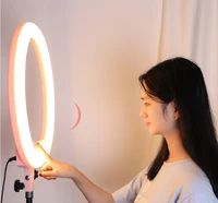 

Trend 2020 electronics 45cm 18inch Big Selfie ring light touch lamp with 210cm tripod 3 Phone Holder 18" for photography makeup