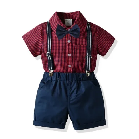 

European Kid Boy Formal Clothes Summer Birthday Set