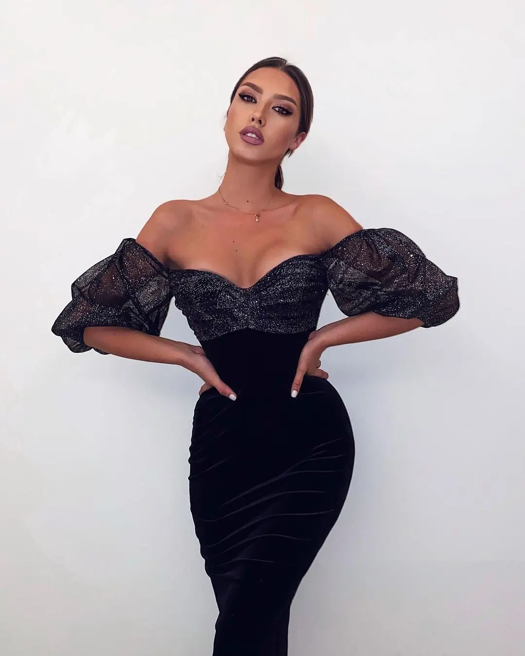 

Hot sale high quality mini elegant female celebrity party evening dress