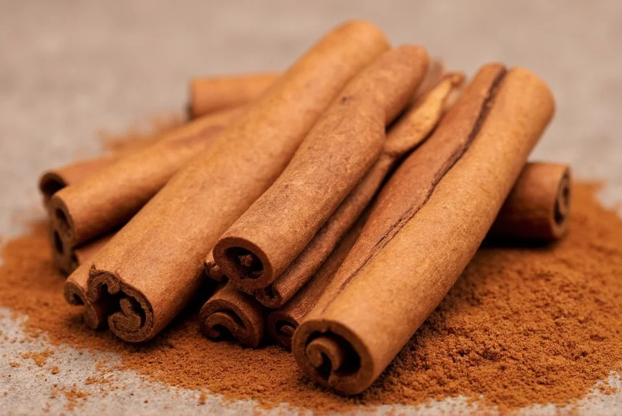 Ceylon cinnamon sticks compared to ground powder