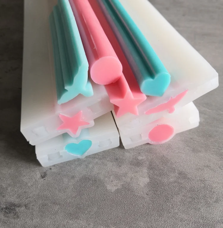 

SHAPES leakproof embed silicone soap tube mold,column tubular silicone pipe soap molds