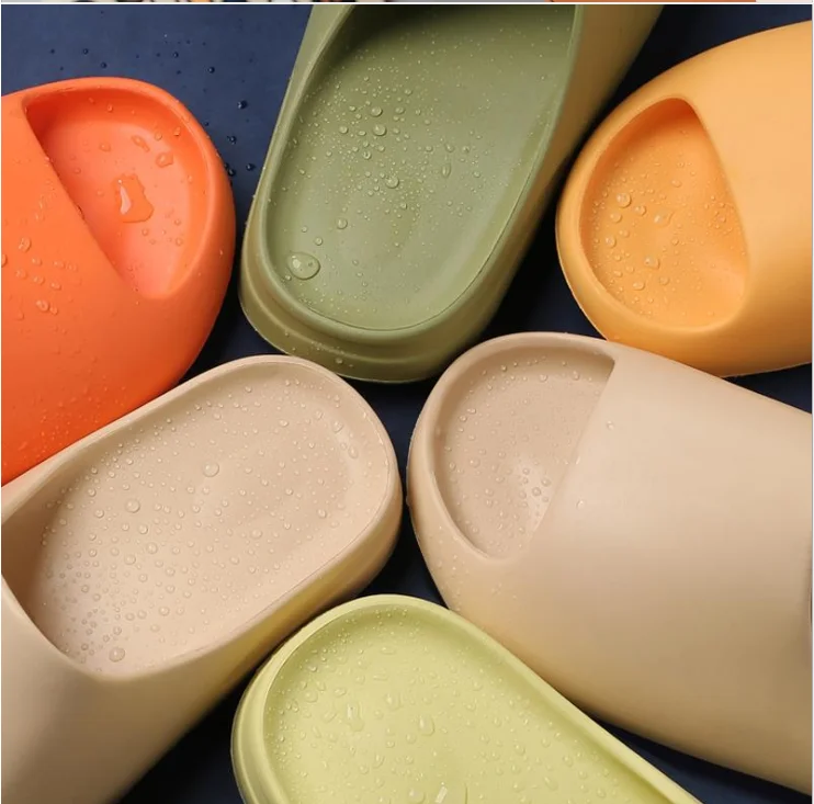 

JA Drop Shipping Summer Solid Color Outdoor Kids Women Men sandals Yezzy Slides Slippers