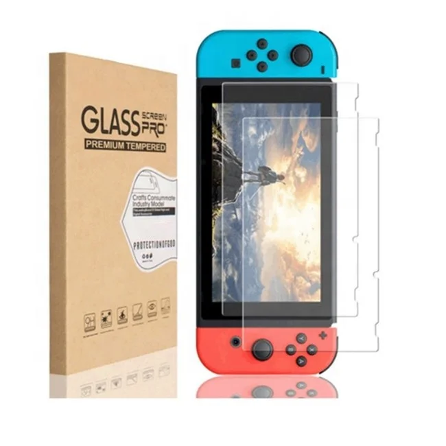 

2PCK 2.5D HD Clear Transparent Tempered Glass Screen Protector For Nintendo Switch Game Player Protector For Nintendo OLED Glass, Full transparent,clear.hd