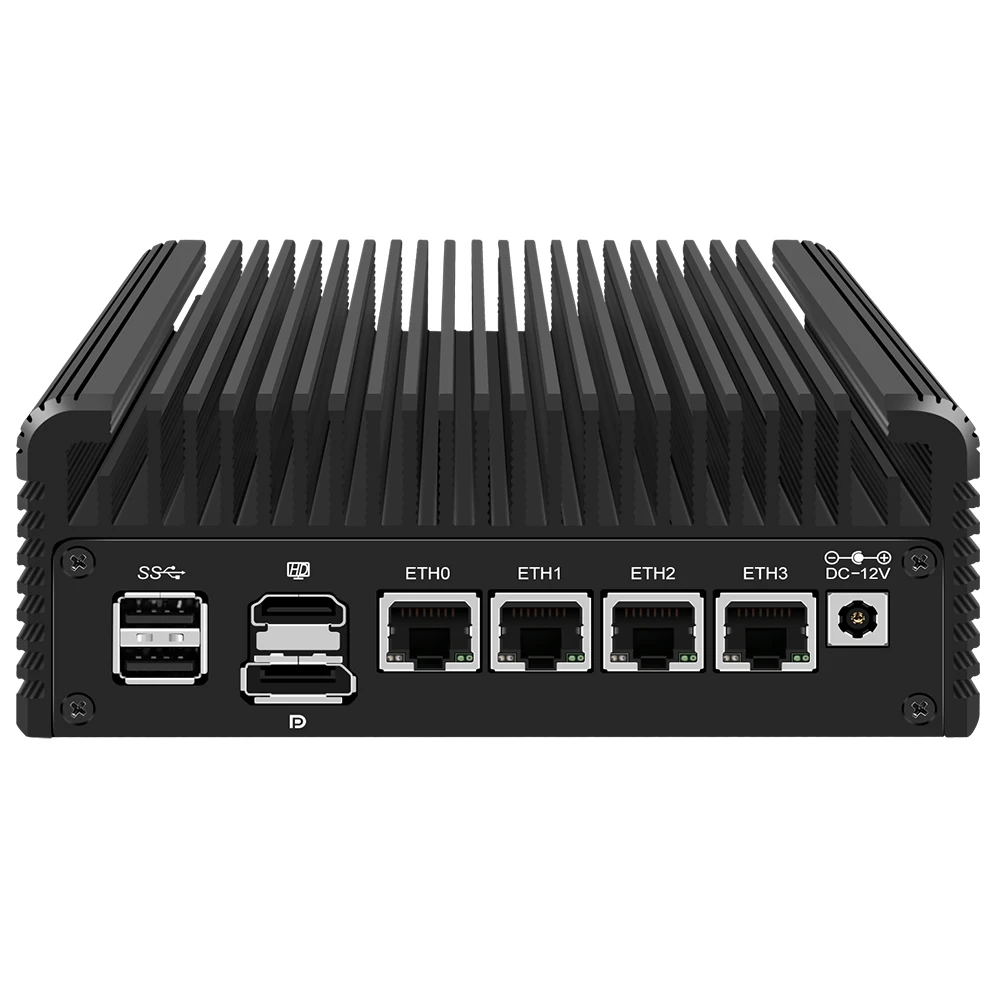 

Topton Fanless Firewall Soft Router 12th Gen i3 N305 N200 N100 DDR5 4800MHz 4xi226-V 2.5G LAN Mini PC Proxmox ESXi Host Server