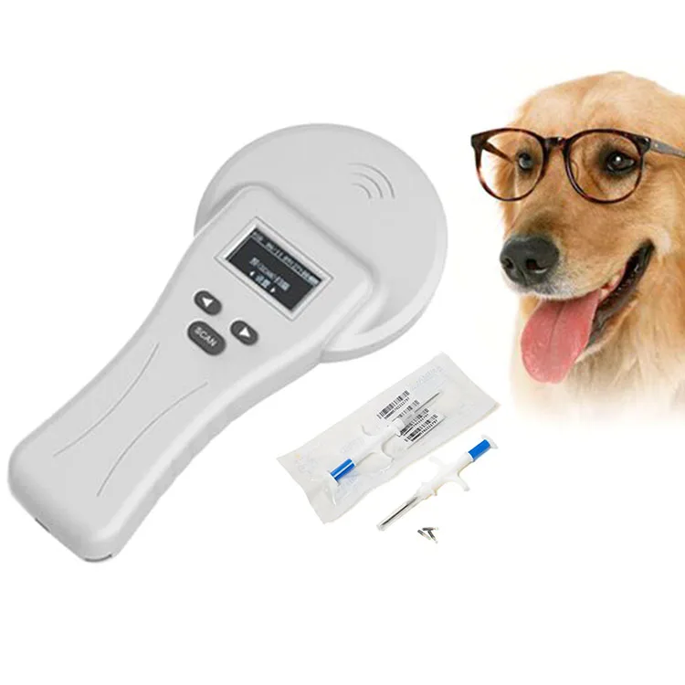 

380 Handheld sheep Ear Tag id Reader rfid Animal Pet Microchip Glass Tube Reader chip Scanner With Magnifying Function